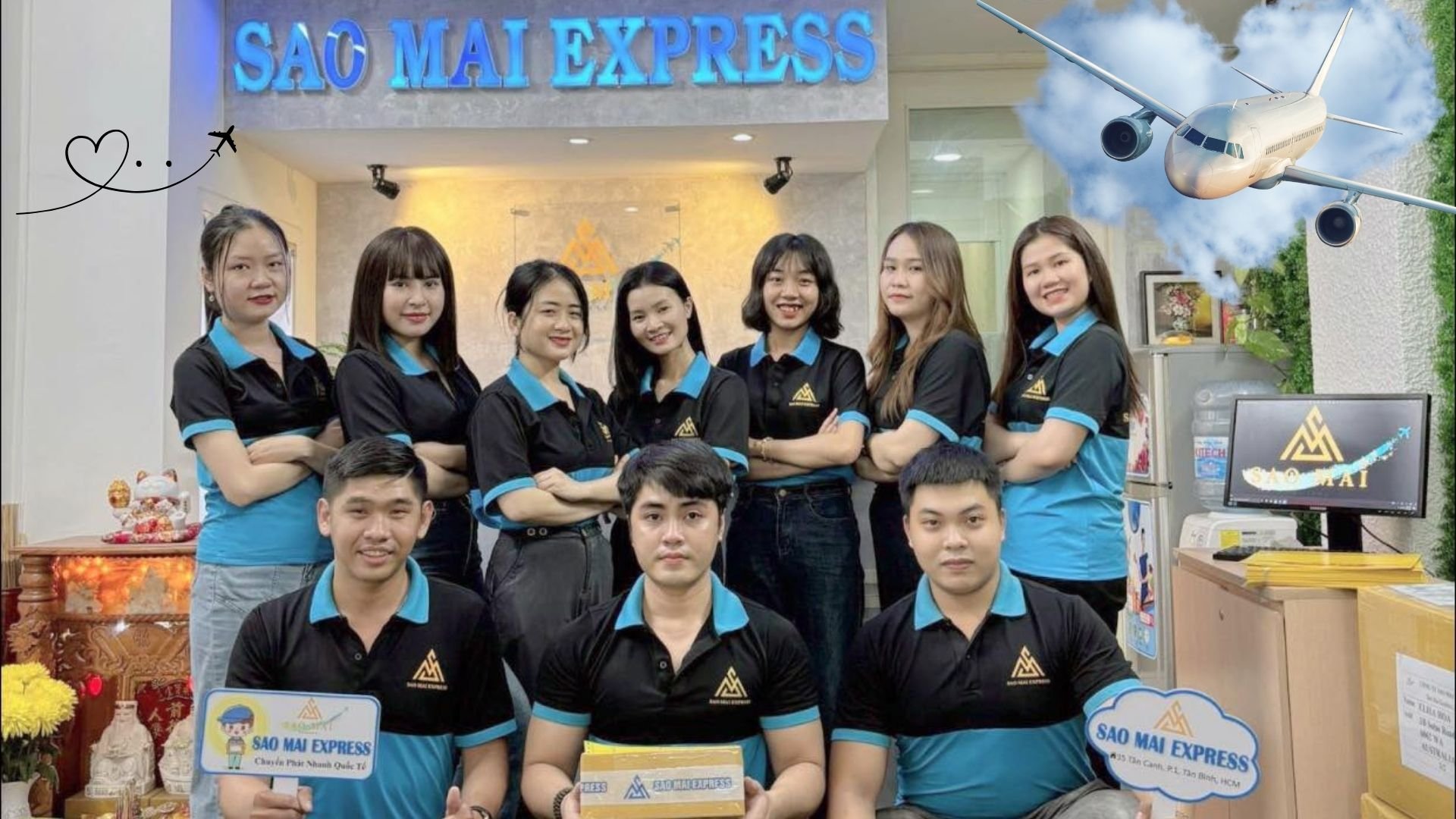 Đội ngủ nhân viên nhận và đóng gói chuẩn quy định